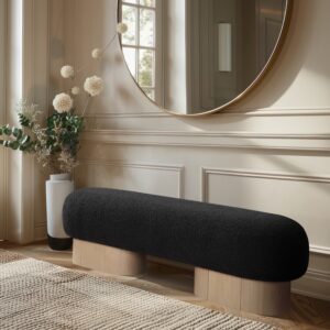 Robertson Boucle Fabric Upholstered Bench