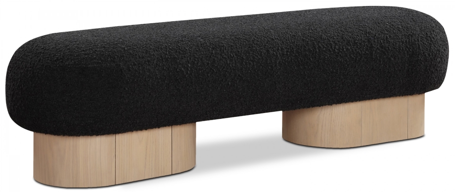 Robertson Boucle Fabric Upholstered Bench