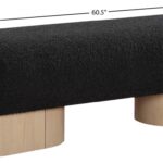 Robertson Boucle Fabric Upholstered Bench