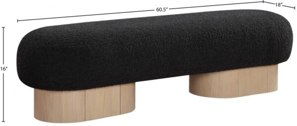 Robertson Boucle Fabric Upholstered Bench