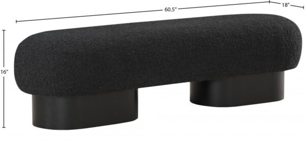 Robertson Boucle Fabric Upholstered Bench