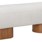 Robertson Boucle Fabric Upholstered Bench