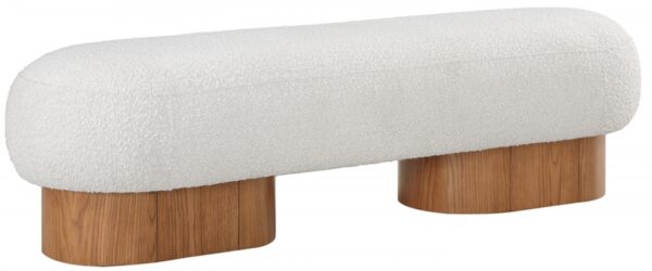 Robertson Boucle Fabric Upholstered Bench