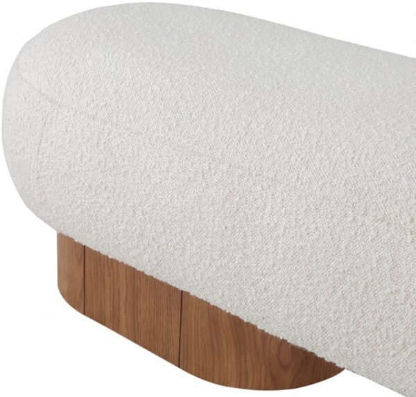 Robertson Boucle Fabric Upholstered Bench
