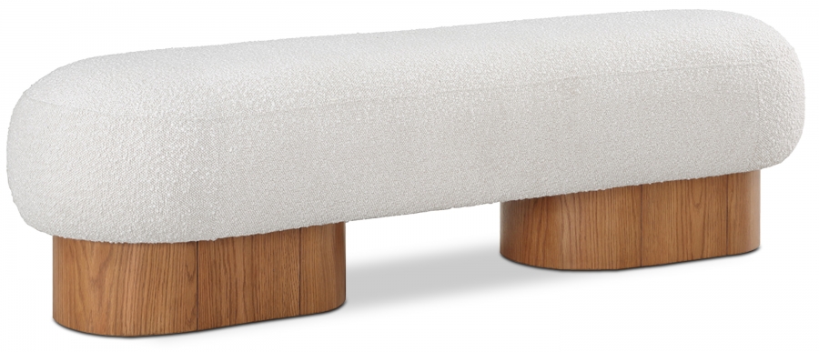 Robertson Boucle Fabric Upholstered Bench