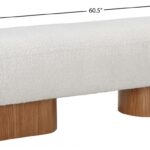 Robertson Boucle Fabric Upholstered Bench