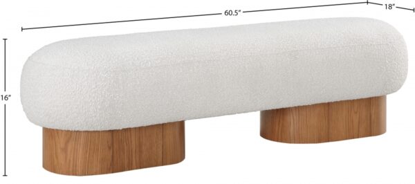 Robertson Boucle Fabric Upholstered Bench