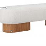 Robertson Boucle Fabric Upholstered Bench