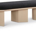 Wilshire Boucle Fabric Upholstered Bench
