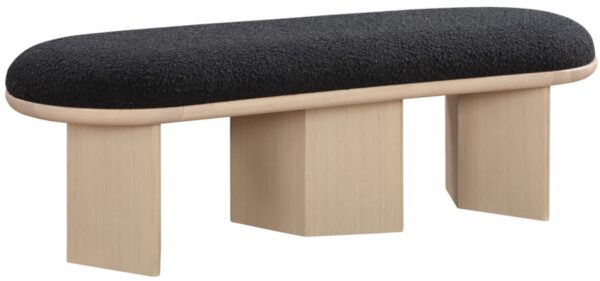 Wilshire Boucle Fabric Upholstered Bench