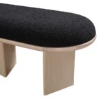 Wilshire Boucle Fabric Upholstered Bench
