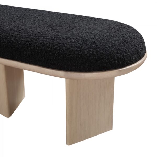 Wilshire Boucle Fabric Upholstered Bench