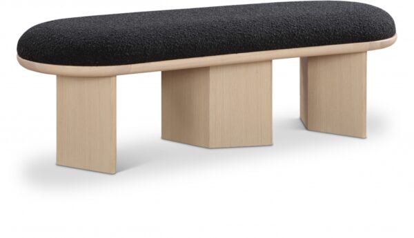 Wilshire Boucle Fabric Upholstered Bench