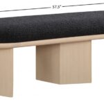 Wilshire Boucle Fabric Upholstered Bench