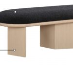Wilshire Boucle Fabric Upholstered Bench