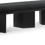 Wilshire Boucle Fabric Upholstered Bench