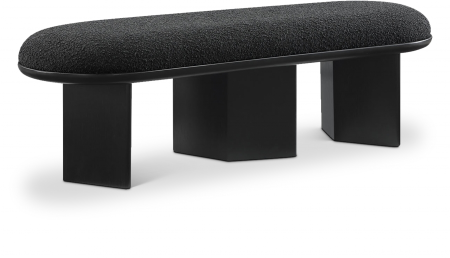 Wilshire Boucle Fabric Upholstered Bench