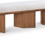 Wilshire Boucle Fabric Upholstered Bench