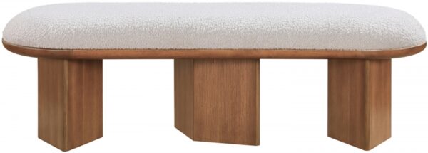Wilshire Boucle Fabric Upholstered Bench
