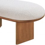 Wilshire Boucle Fabric Upholstered Bench
