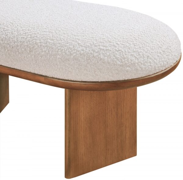 Wilshire Boucle Fabric Upholstered Bench
