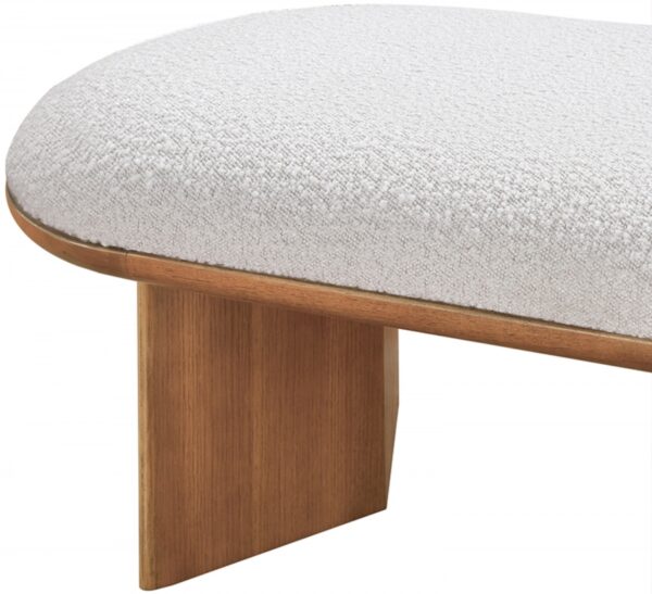 Wilshire Boucle Fabric Upholstered Bench