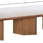 Wilshire Boucle Fabric Upholstered Bench