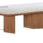 Wilshire Boucle Fabric Upholstered Bench