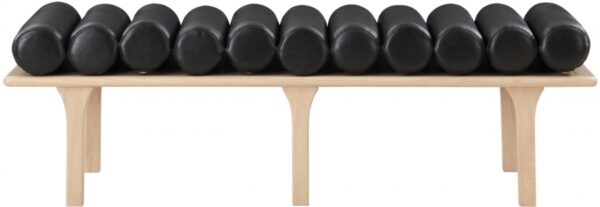 Landon Vegan Leather Upholstered Bench