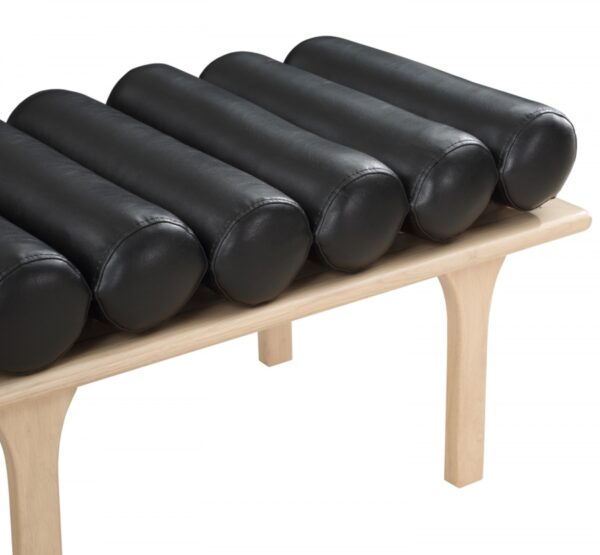 Landon Vegan Leather Upholstered Bench