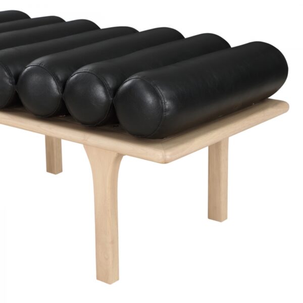Landon Vegan Leather Upholstered Bench