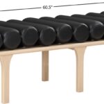Landon Vegan Leather Upholstered Bench