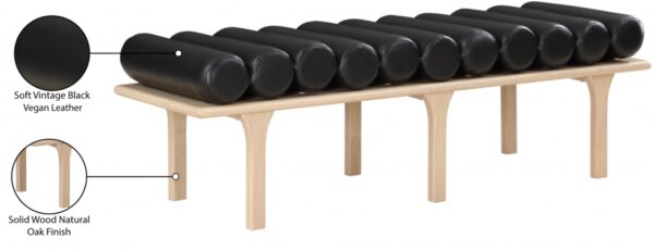 Landon Vegan Leather Upholstered Bench