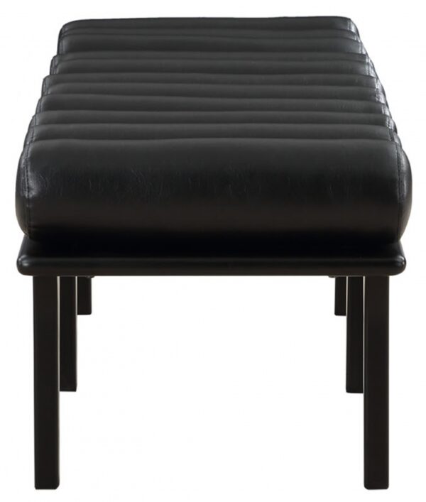Landon Vegan Leather Upholstered Bench