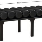 Landon Vegan Leather Upholstered Bench