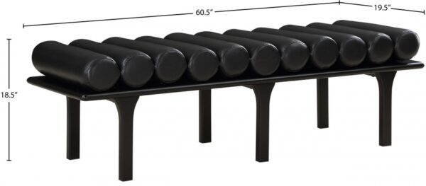 Landon Vegan Leather Upholstered Bench