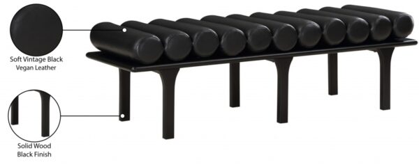 Landon Vegan Leather Upholstered Bench