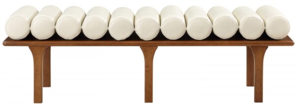Landon Vegan Leather Upholstered Bench