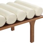 Landon Vegan Leather Upholstered Bench