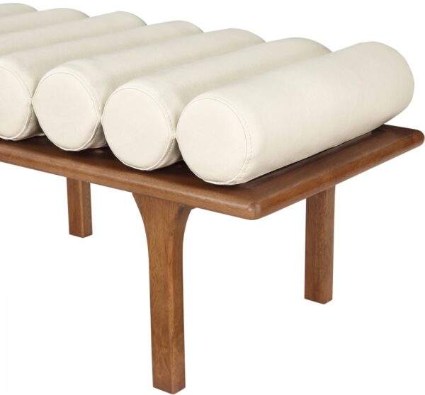 Landon Vegan Leather Upholstered Bench