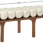 Landon Vegan Leather Upholstered Bench