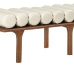 Landon Vegan Leather Upholstered Bench