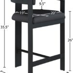 Romeo Vegan Leather Upholstered Counter Stool