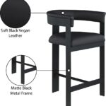 Romeo Vegan Leather Upholstered Counter Stool