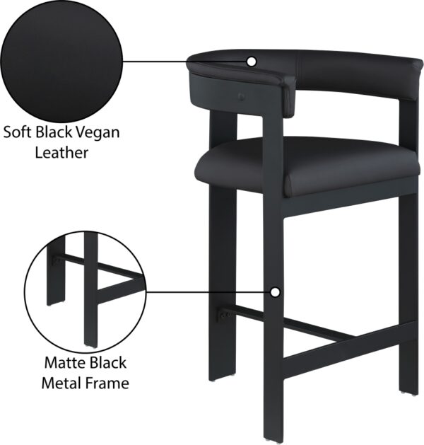 Romeo Vegan Leather Upholstered Counter Stool