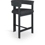 Romeo Boucle Fabric Upholstered Bar / Counter Stool