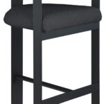 Romeo Boucle Fabric Upholstered Bar / Counter Stool