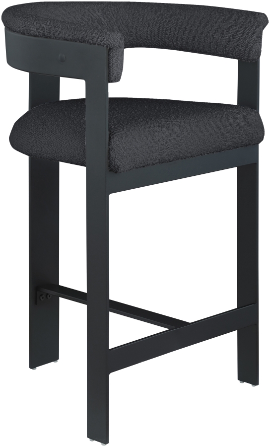 Romeo Boucle Fabric Upholstered Bar / Counter Stool