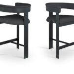 Romeo Boucle Fabric Upholstered Bar / Counter Stool