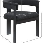 Romeo Boucle Fabric Upholstered Dining Chair